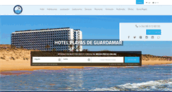 Desktop Screenshot of hotelplayasdeguardamar.com
